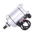 11-tooth starter motor for ATV, silver housing with black cables and red wire
