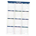 2026-2027 wall calendar with monthly date grid and blue month separators