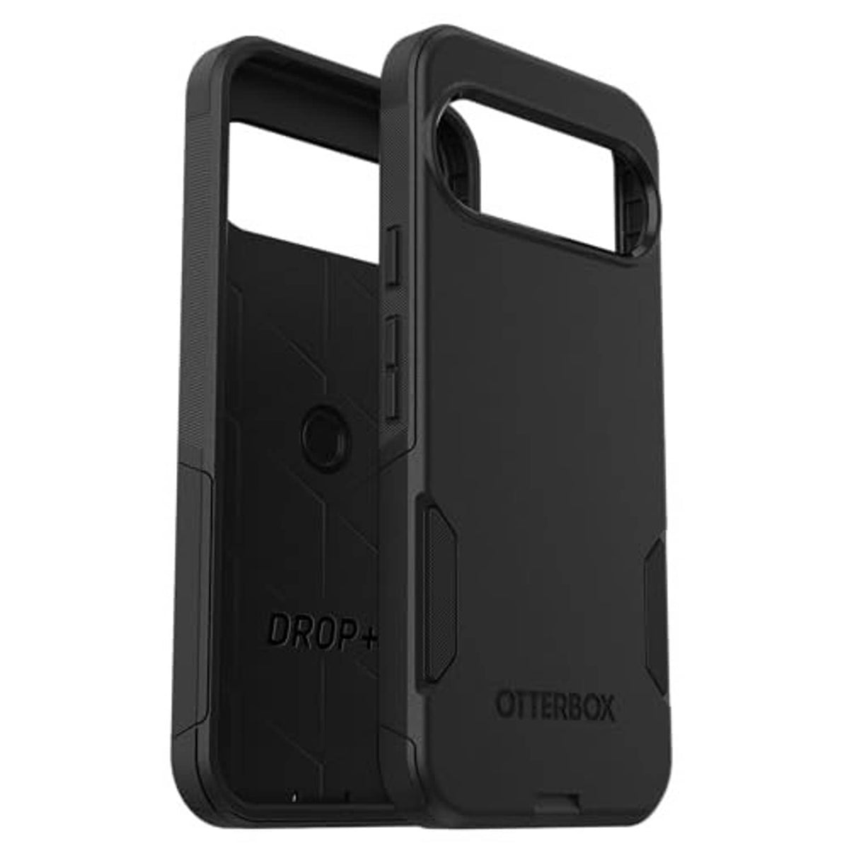 Black OtterBox commuter case with side grips and camera opening