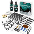 RivetOak ailiaili Fishing Rod Repair Kit - 3-in-1 Pole Complete black grey