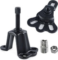 Universal wheel bearing puller tool with fork clamp and threaded forcing screw