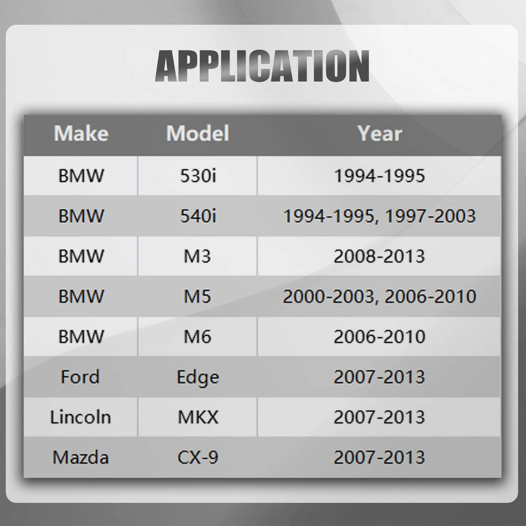 Flywheel bolt socket tool with vehicle application compatibility chart