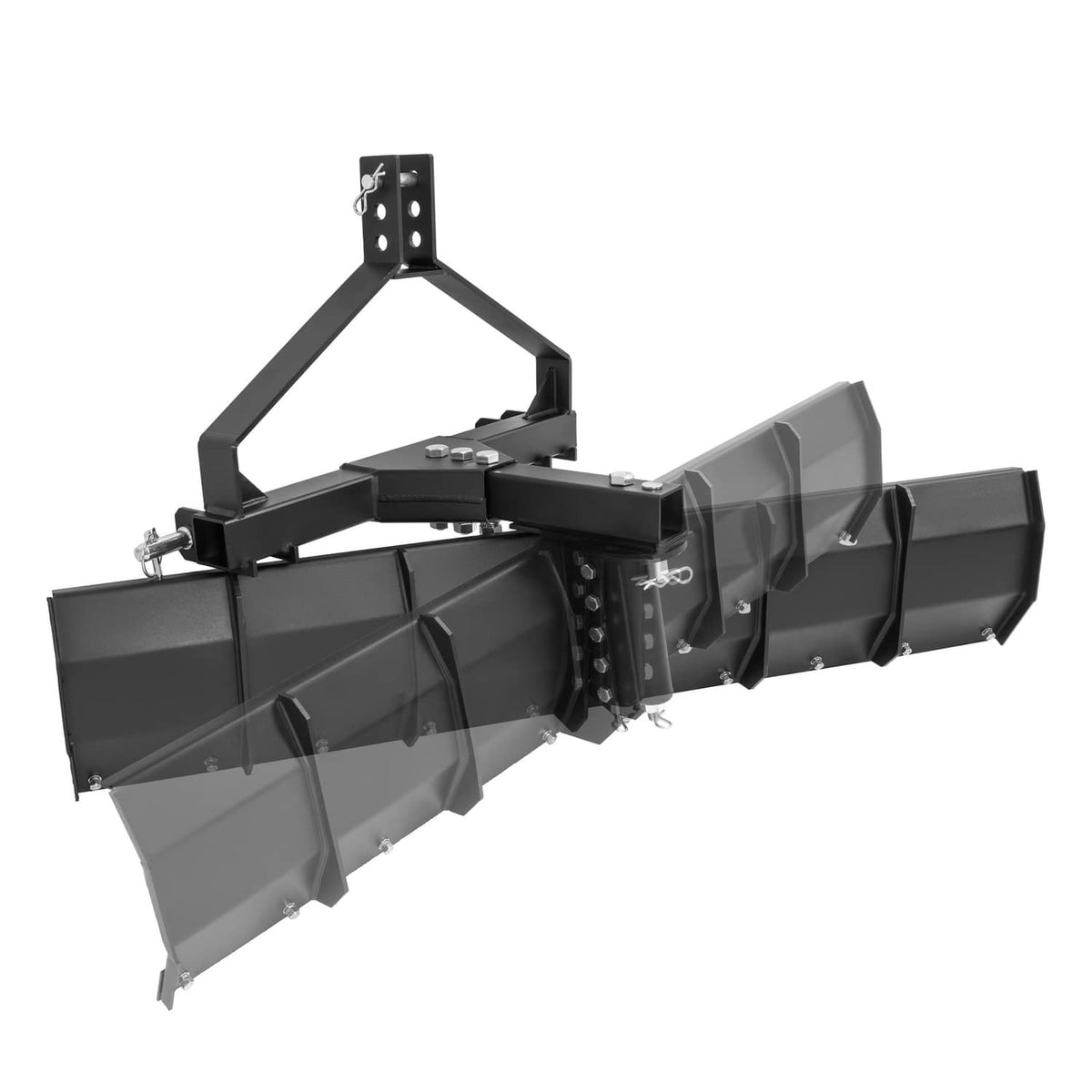 3-point rear grading blade scraper blade with black steel mounting frame