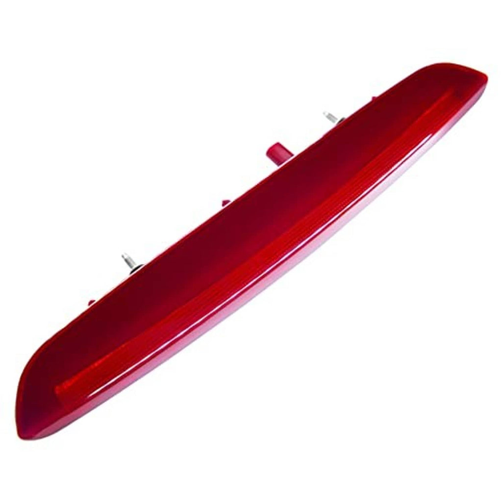 Red high-mount third brake light bar with side mounting studs