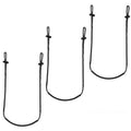 Black single-step climbing aider with rope loop and multiple attachment points (3-pack).