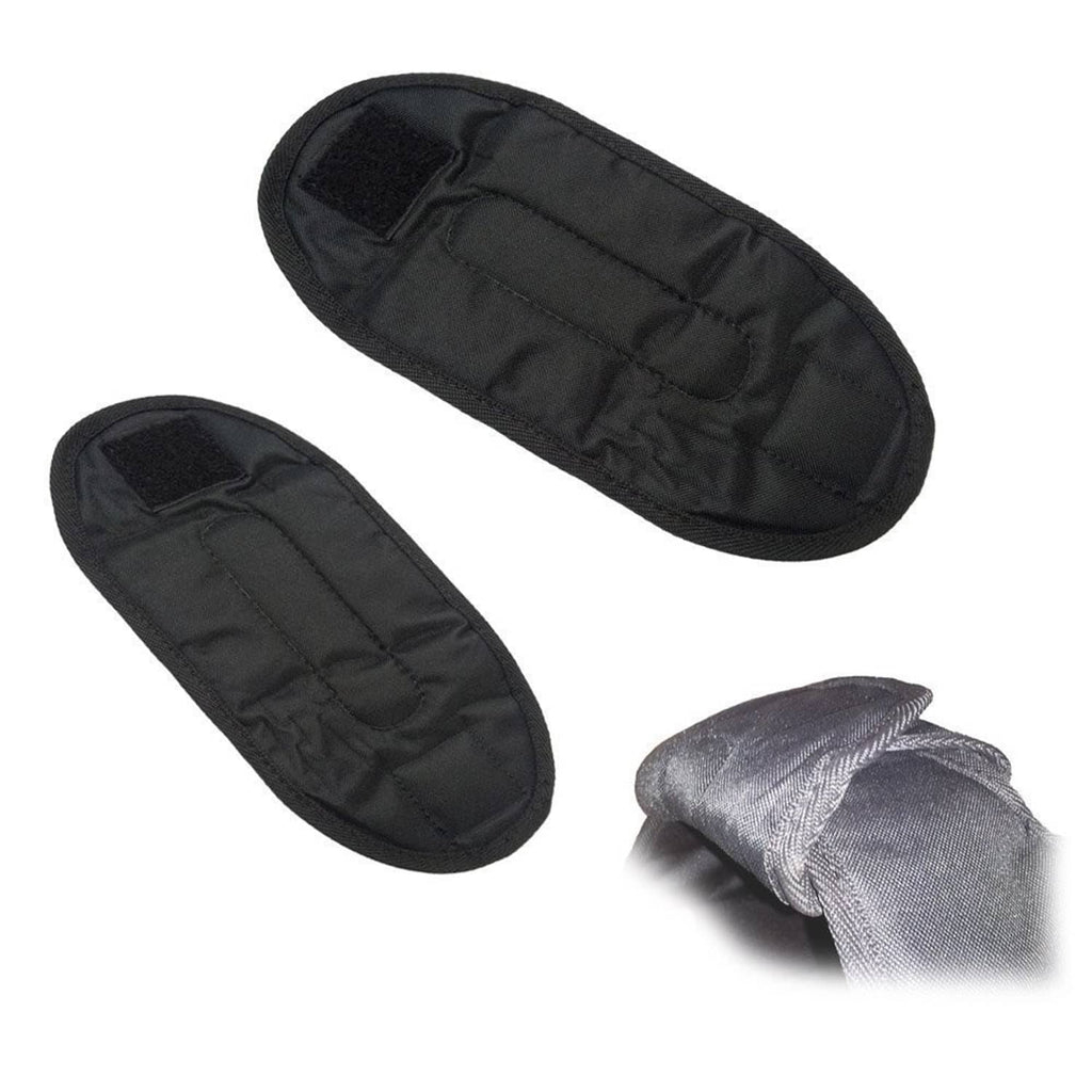 Black weighted vest weight inserts with padded, quilted pockets