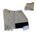 Washer rotor position sensor board with multi-pin connector, light gray plastic housing