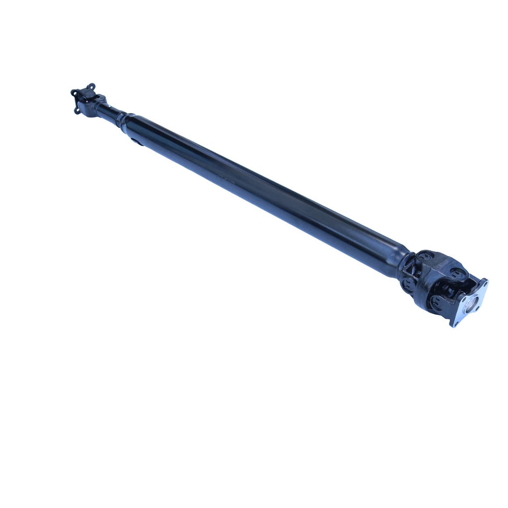 Rear driveshaft prop shaft assembly with U-joint housing on one end
