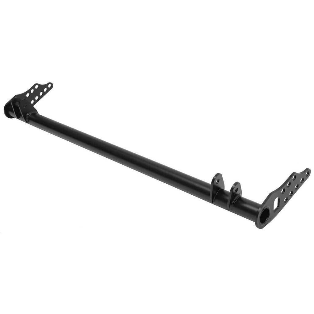 Front traction control tie bar kit assembled crossbar, black with side mounting plates