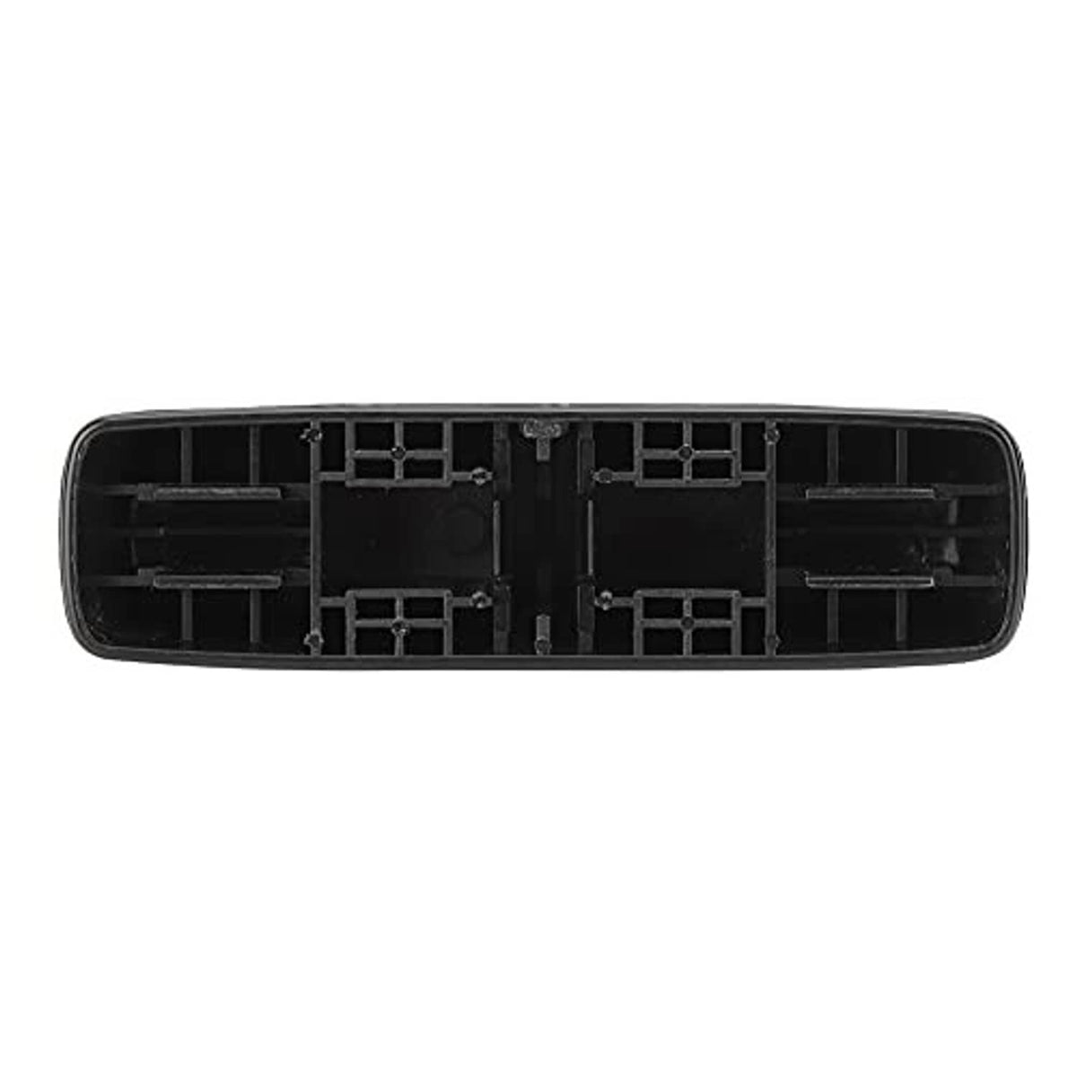 Power seat adjust switch base, dark plastic with open internal terminals and slots