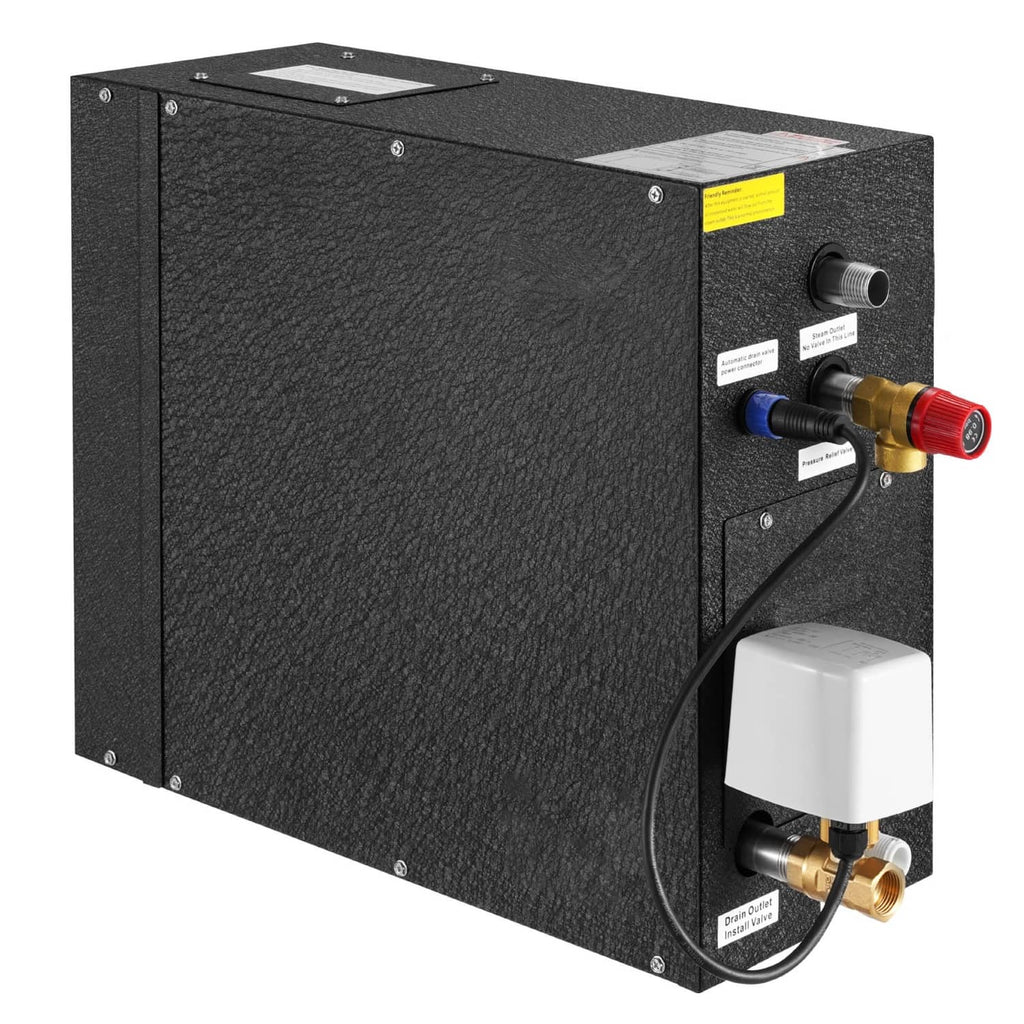 Steam generator controller box with hoses and colored control connectors