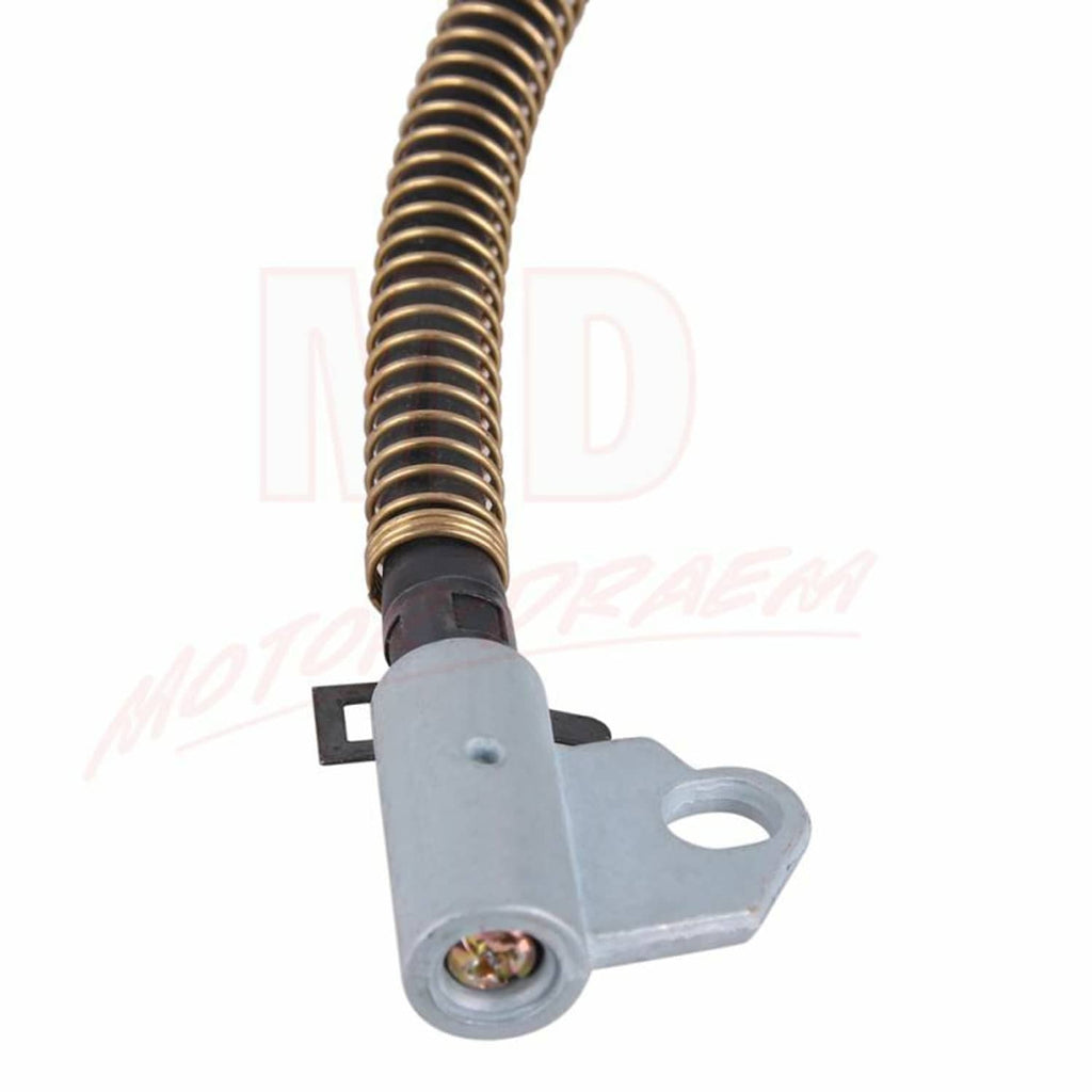 Carburetor choke assembly with metal body, spring, and mounting bracket