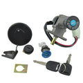 Ignition switch fuel gas cap set with keys, lock cylinder, and wiring harness