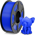 Blue PETG filament spool with attached blue cat figurine, 1.75 mm printing roll