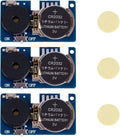 3-pack electronic noise maker with dark speaker discs, CR2032 battery slots, ON/OFF switches