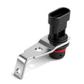 Crankshaft position sensor with metal bracket and black electrical connector