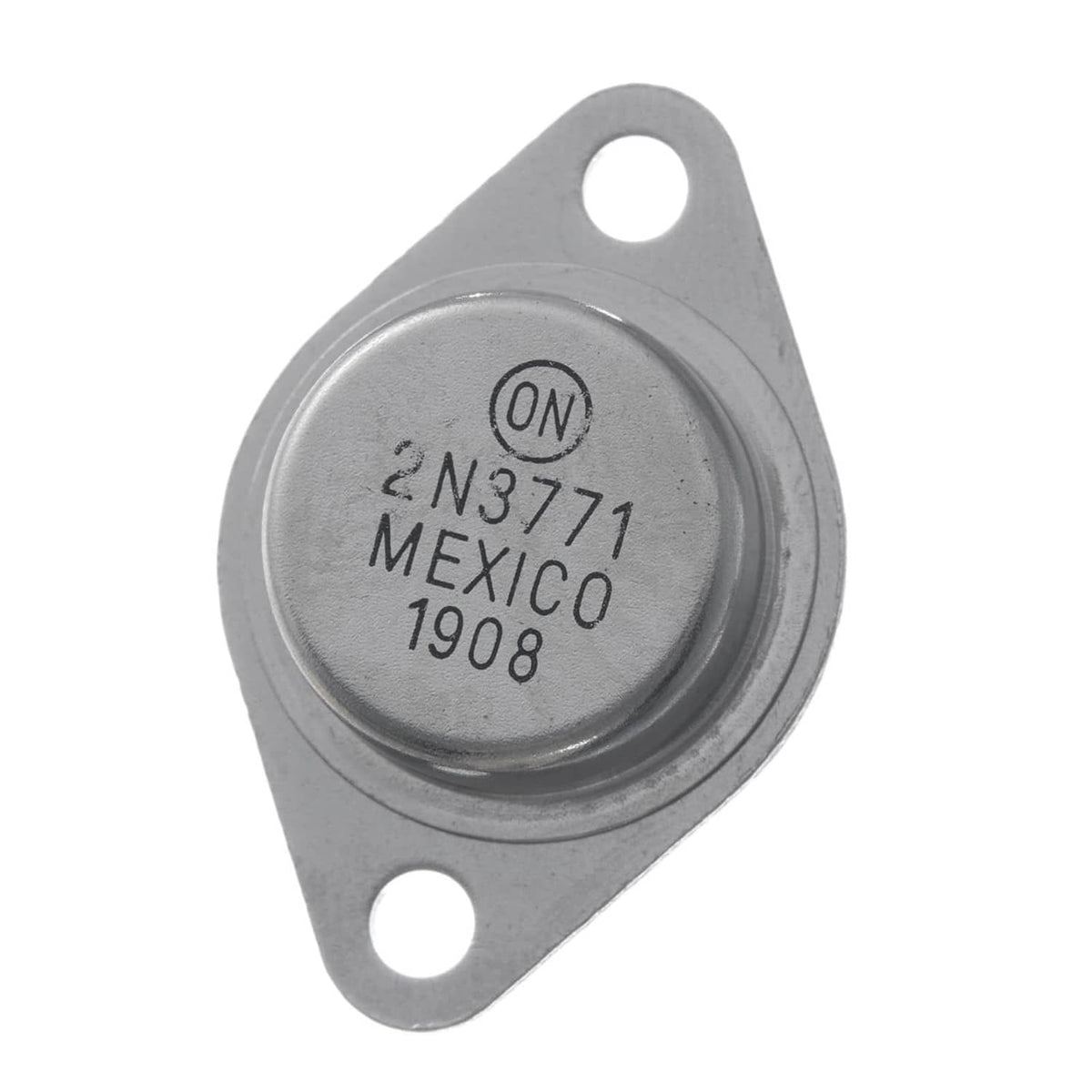 TO-3 NPN power transistor metal can with 2N3771 Mexico 1908 marking