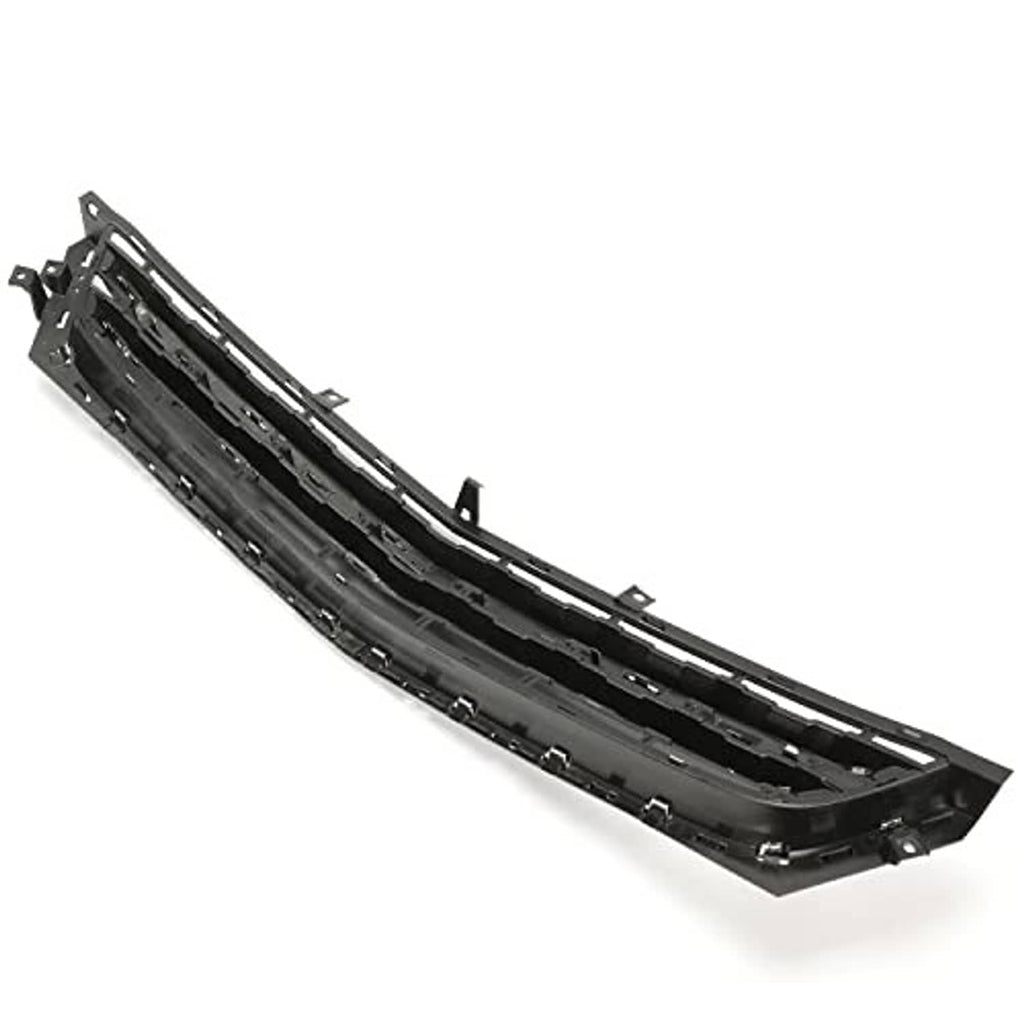 Front lower grille panel with black finish and mounting tabs along the back