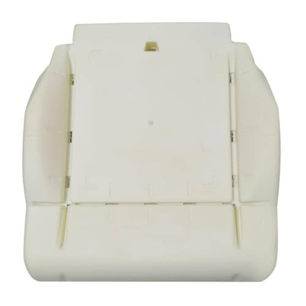 Beige front seat bottom foam cushion insert, upright view