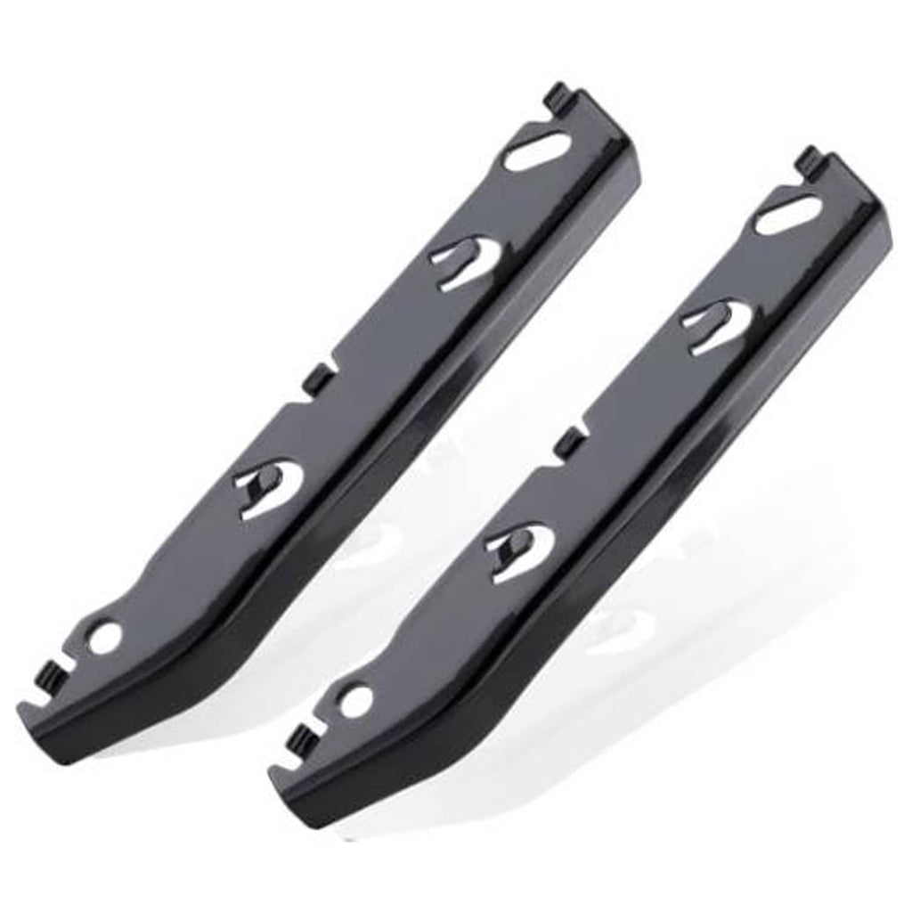 Front bumper bracket pair in black metal, left and right side mounts for BM 3