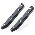 Front bumper bracket pair in black metal, left and right side mounts for BM 3
