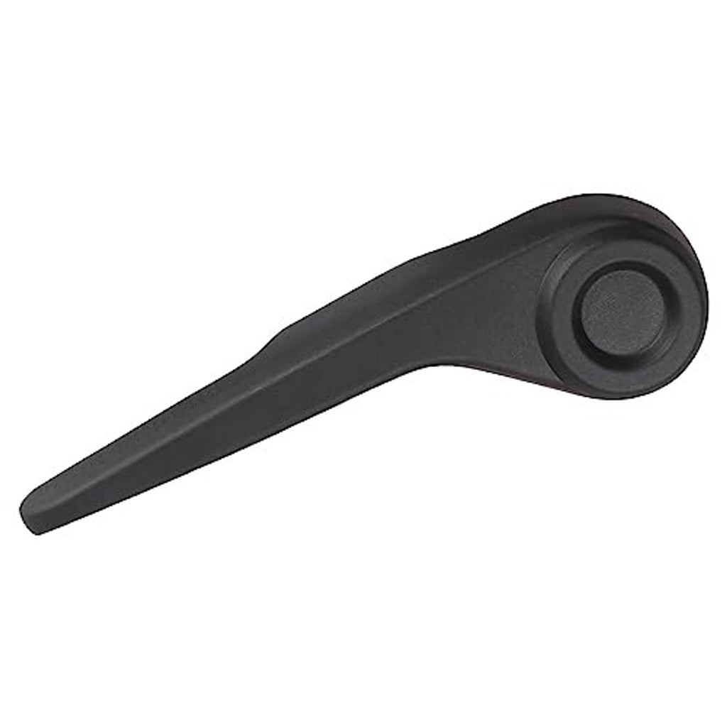Seat recliner handle lever, dark gray, curved handle with round end button