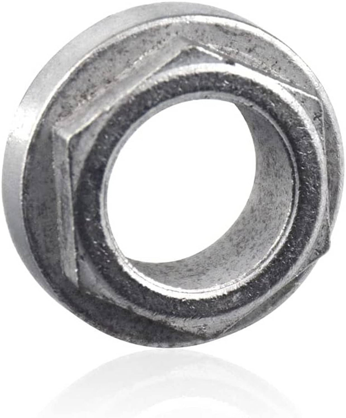 Steering shaft bushing, dark gray hex outer ring with inner circular hole