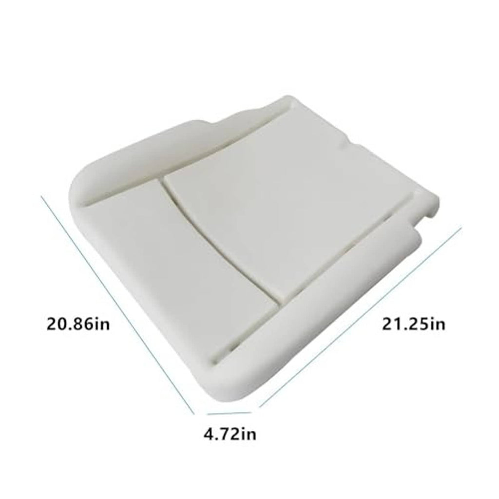 Light off-white cloth seat cover with foam cushion, compact folded shape.
