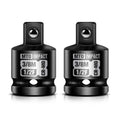 Black impact socket adapter, 3/8 in male to 1/2 in female, labeled MTO IMPACT
