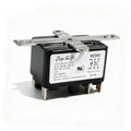 Black heavy-duty fan relay switch with metal mounting bracket and contact terminals