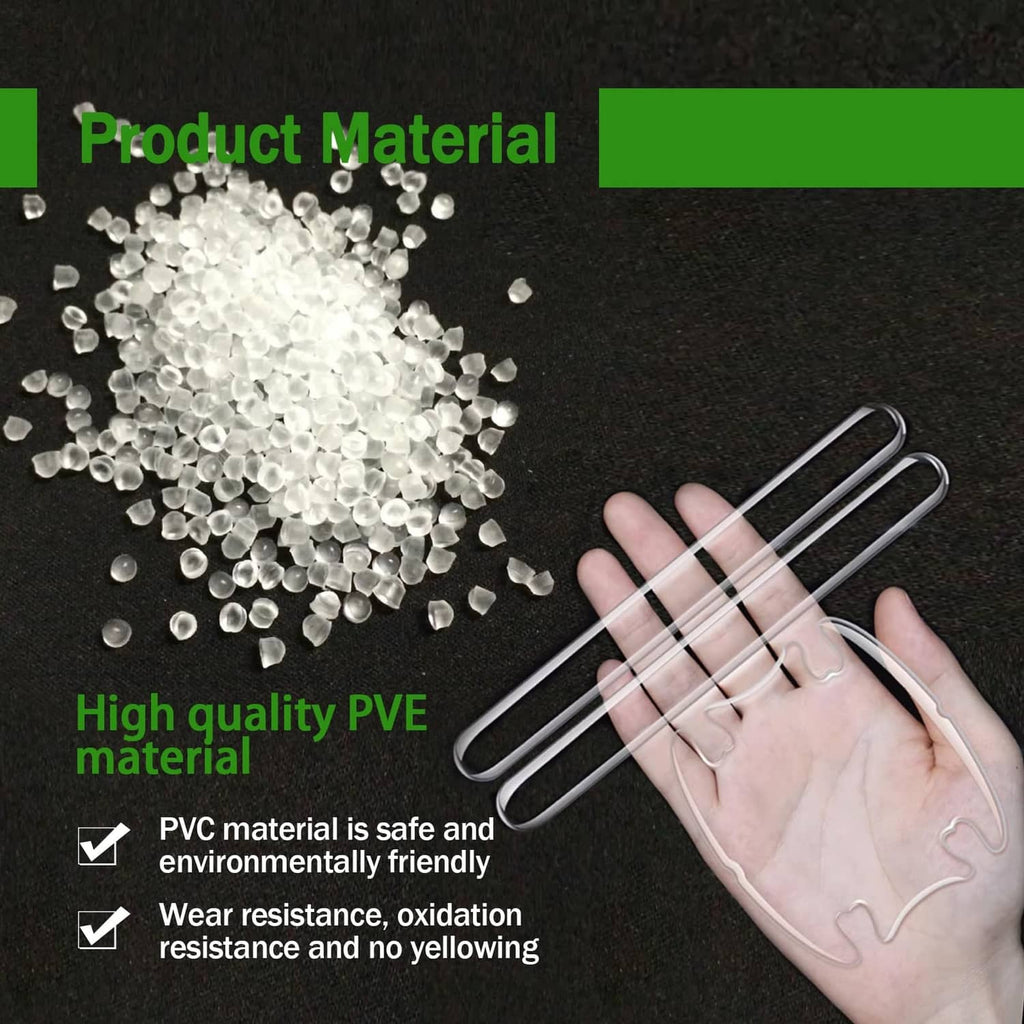 Clear PVE material door handle protector pieces with hand holding translucent film