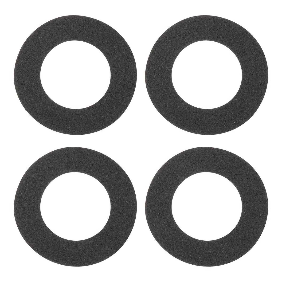 Black EVA foam speaker edge surround rings, 2.9-inch, set of four