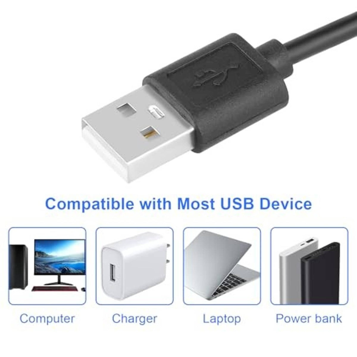 USB plug to 4-pin fan speed adapter cable, black, with controller module