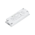 Dimmable 24V LED power supply, white metal case with wiring terminals
