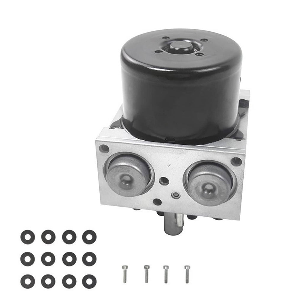 ABS control module unit 68067457AA with dual front buttons, black cover, and mounting pins