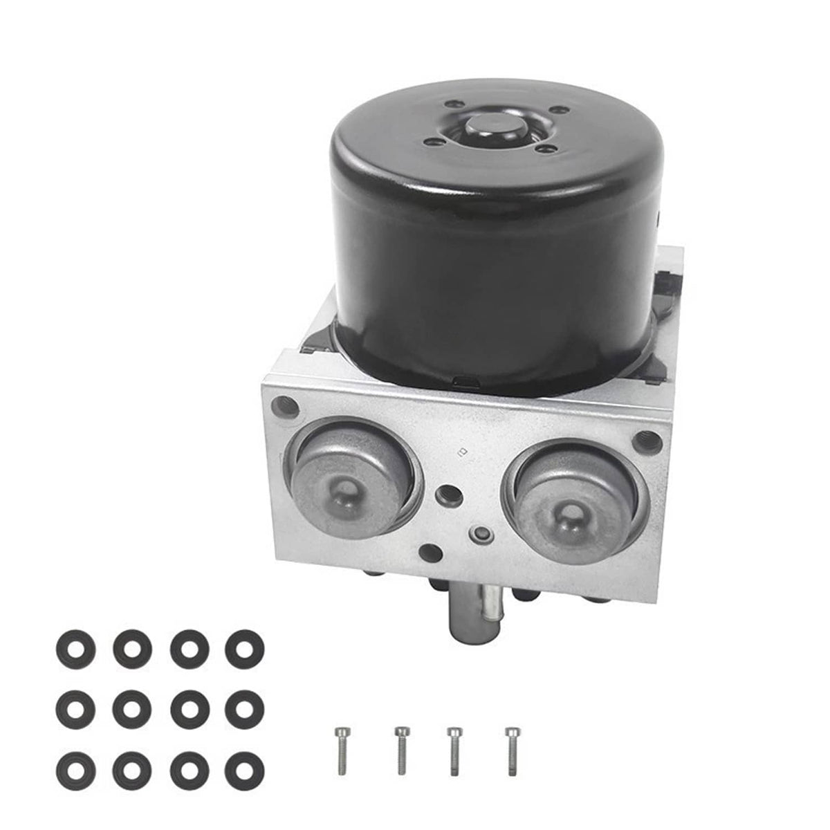 ABS control module unit 68067457AA with dual front buttons, black cover, and mounting pins