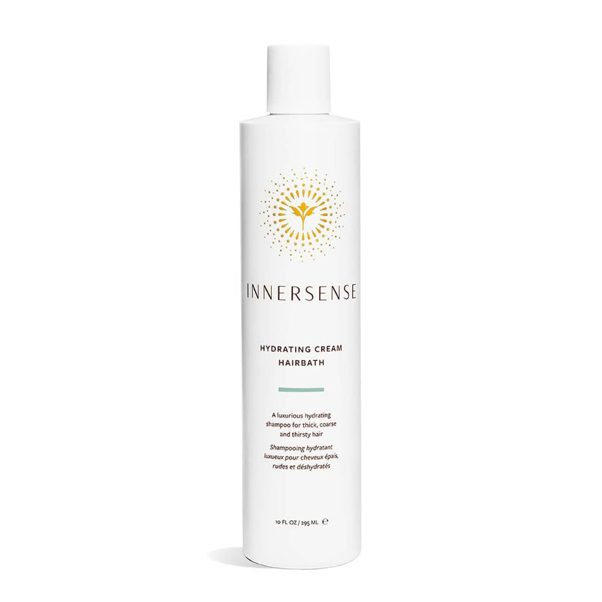 Innersense Hydrating Cream Hairbath bottle, pump top and brand logo on front