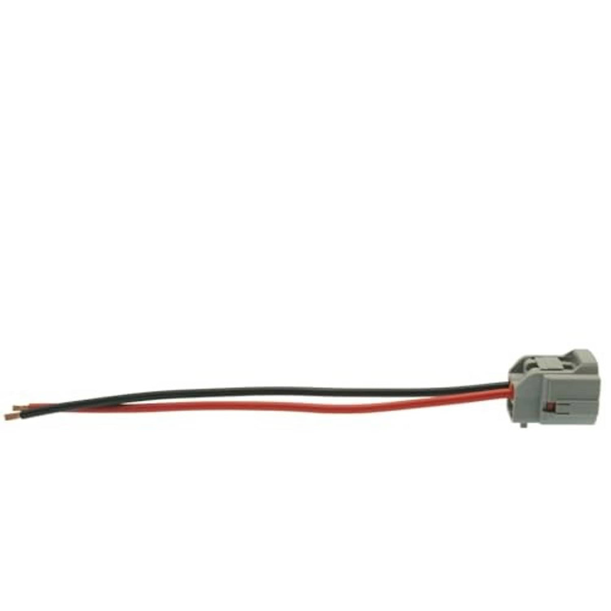 AC compressor connector pigtail harness with gray connector and red/black wire leads