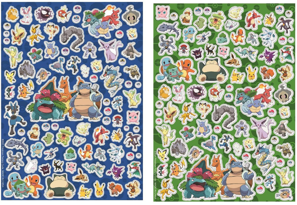 Two sheets of character stickers with game-themed designs