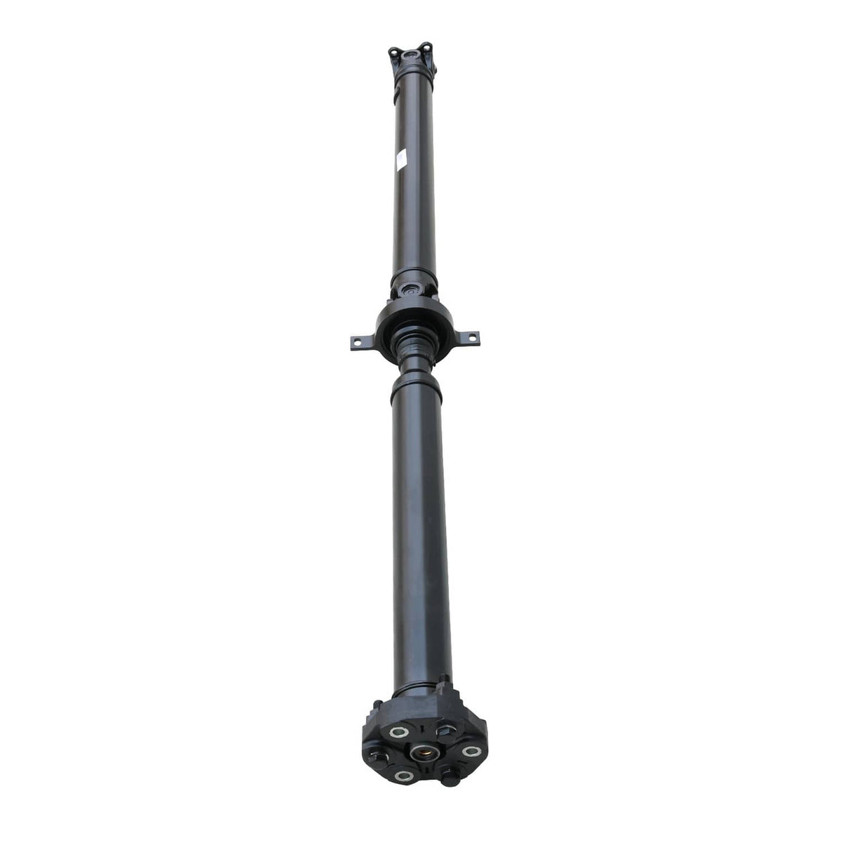 Rear drive shaft assembly end flange with circular joint housing