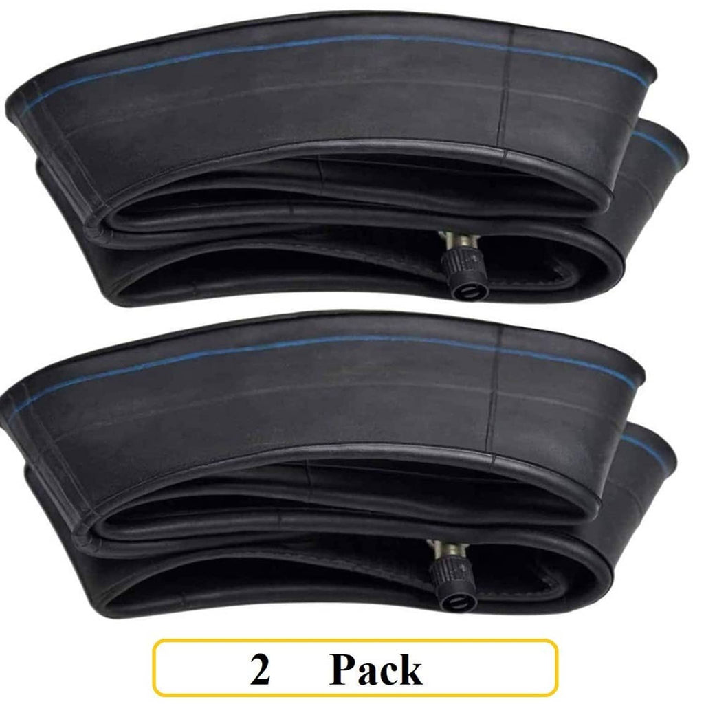Black inner tubes, two-pack view, stacked with valve stems