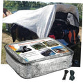 Aluminized reflective shade cloth with grommets, folded cover and included ties