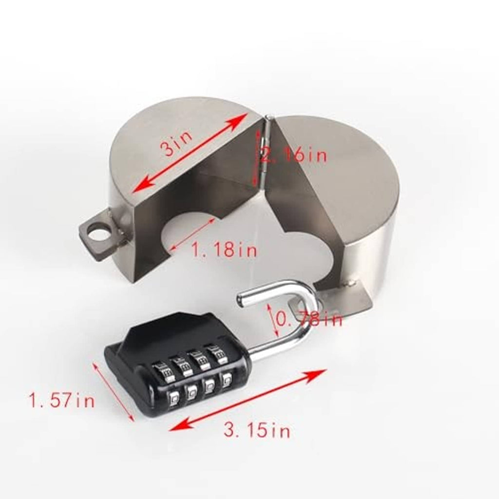 Door knob lock device with black keypad and stainless steel mounting bracket