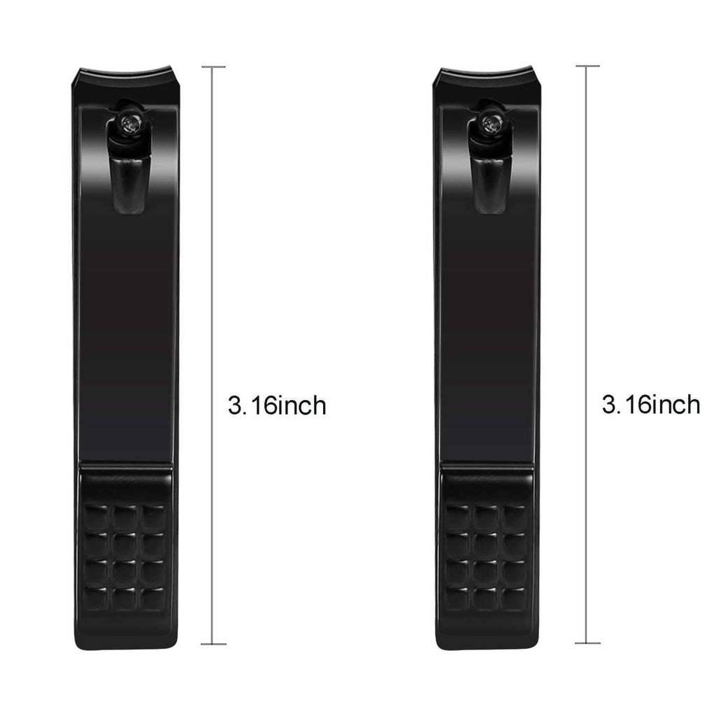 Black clippers length shown as 3.16 in, with textured grip and curved cutting jaw
