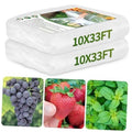 Pack of ultra-fine garden insect barrier netting, white rolls stacked, 10x33FT text visible