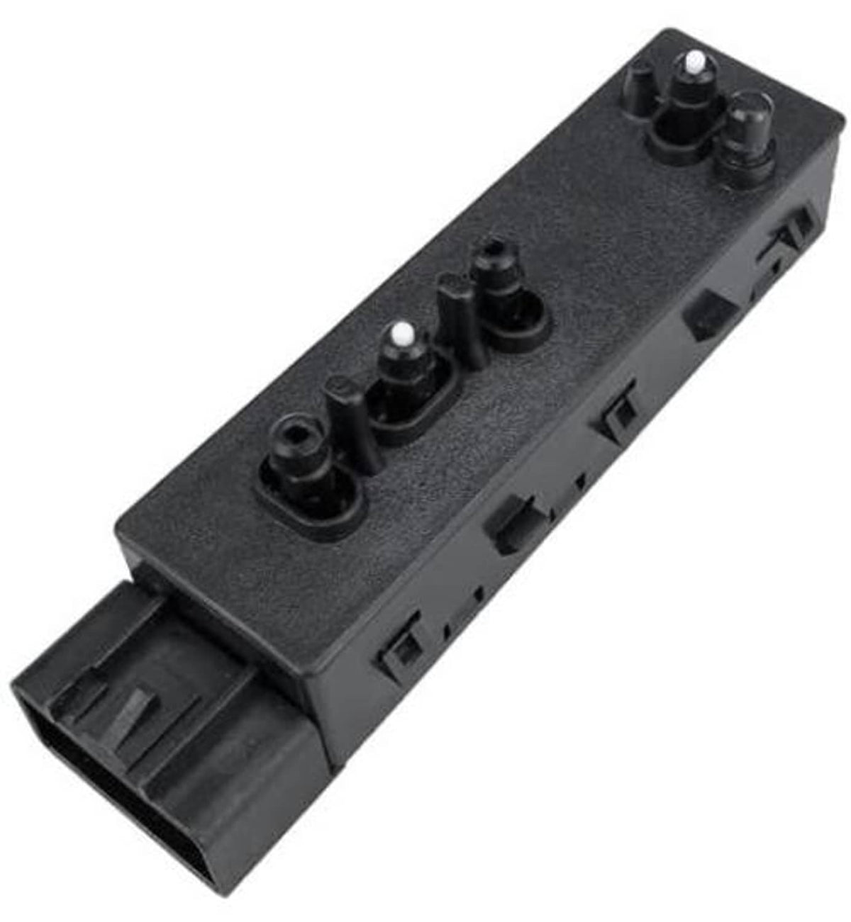 Power seat switch module, black plastic with multi-button control caps