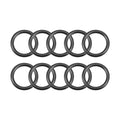 Black nitrile rubber O-ring seals, multiple round rings, 19mm OD 14mm ID 2.5mm