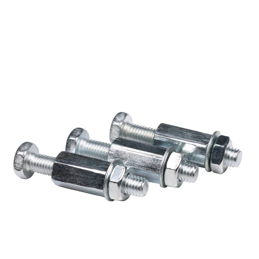 Flywheel puller tool with threaded rods, spacers, and hex screws