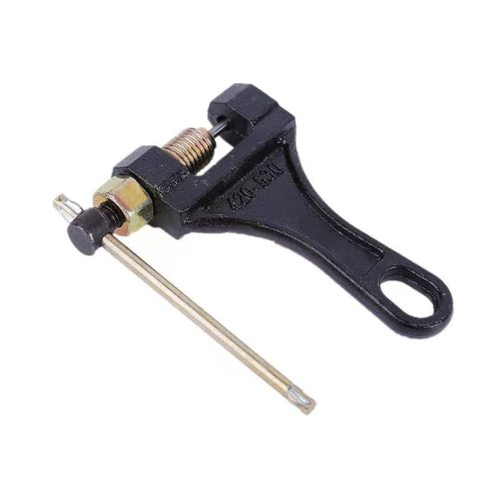 Chain breaker tool with long T-handle for 420-530 roller chains