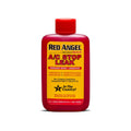 Red Angel A/C Stop Leak bottle, red 2 oz container with red cap.